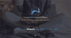 Desktop Screenshot of integrateinfosolutions.com